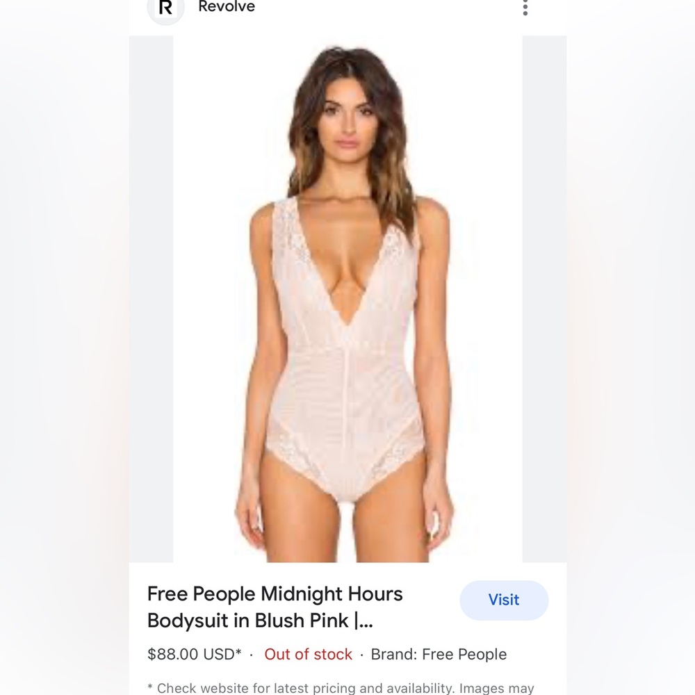 Free People Lace Bodysuit